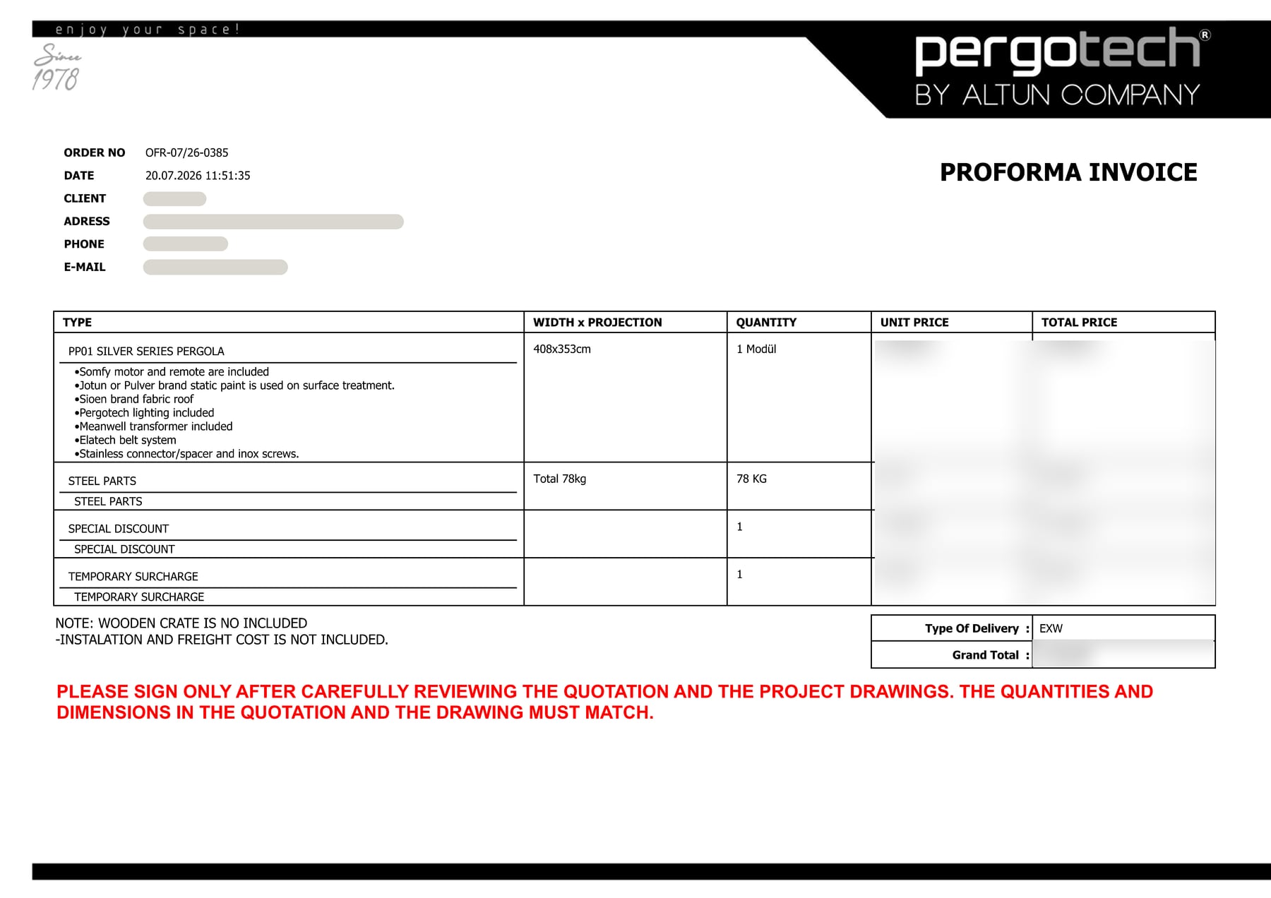 Quotation — sample document